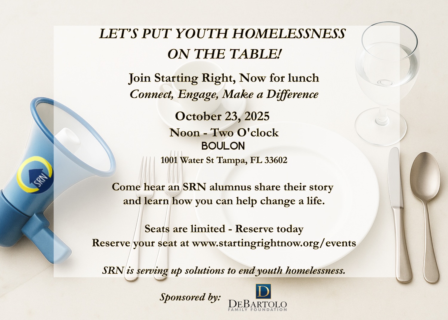 Lunch with SRN at Boulon Invitation